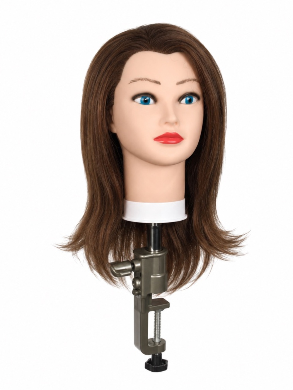 100% REAL HUMAN HAIR Training Mannequin Head Hairdresser Cosmetology Practice